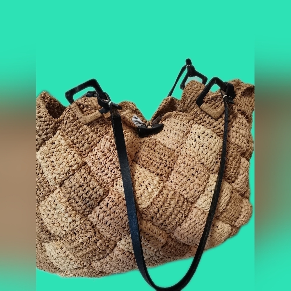 Annabel Ingall Raffia Tote Bag - Picture 7 of 10